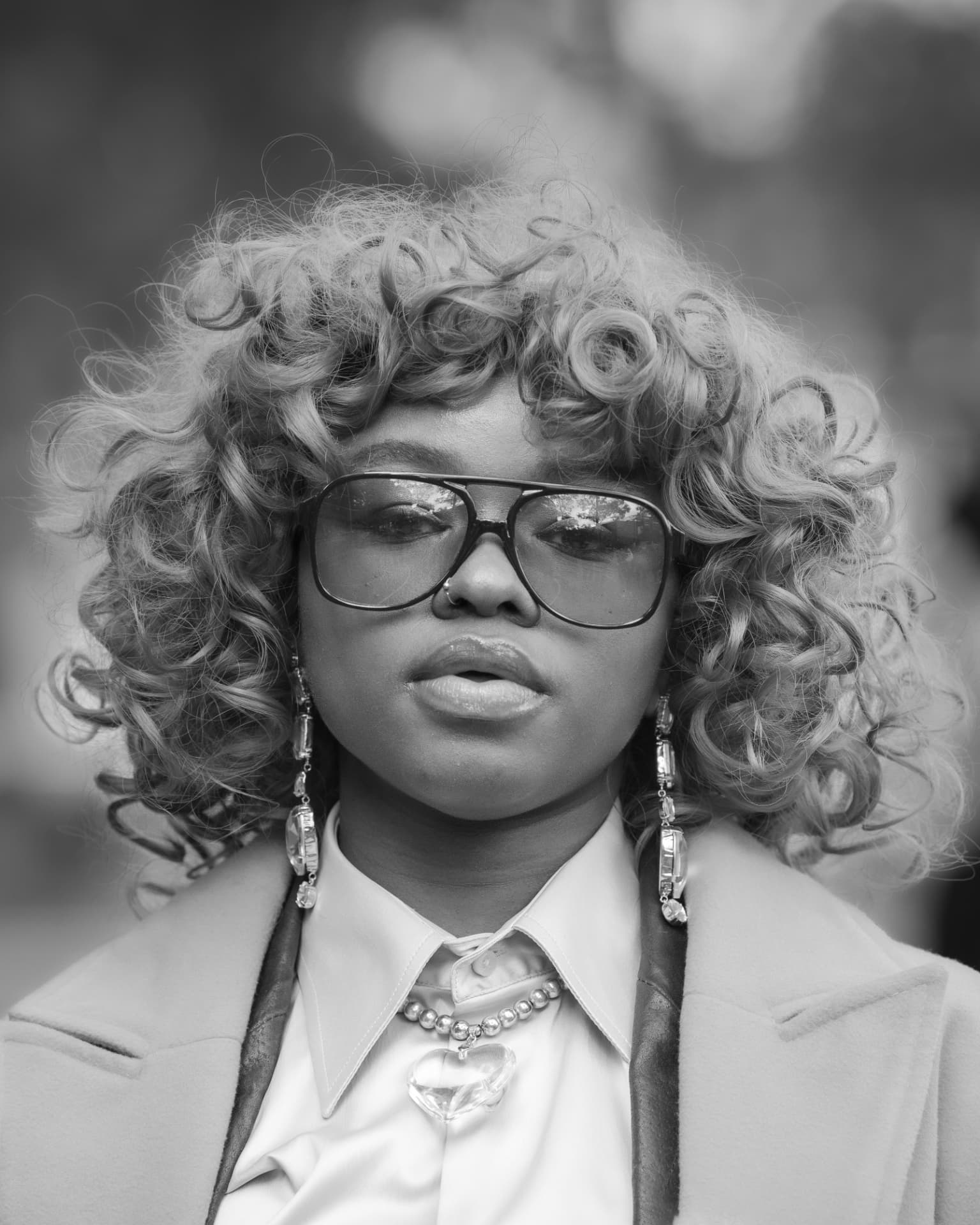 Black and white portrait photographed by Marios Vogiatzis